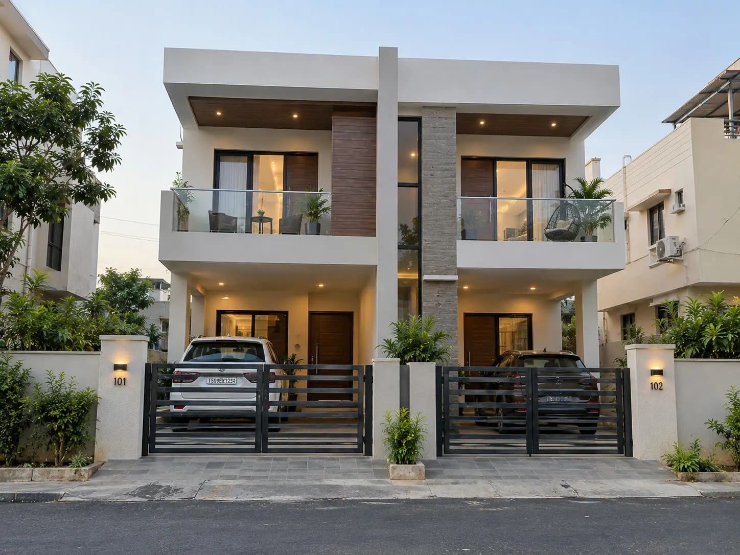Duplex home suitable for a home lift